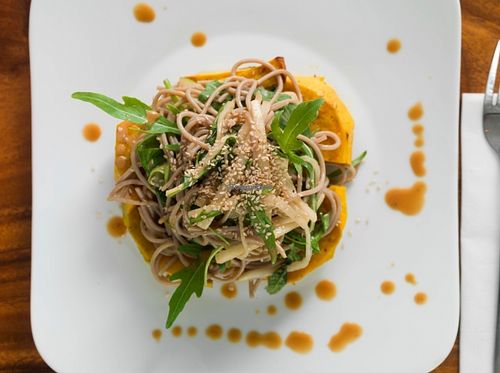 Soba Noodle Salad at Backyard Cafe - Riverside in Phnom Penh