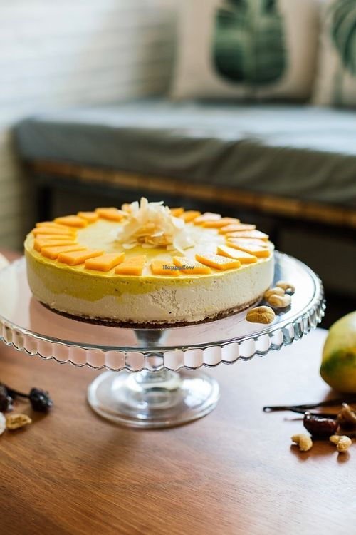 Raw Mango & Vanilla Cheesecake at Backyard Cafe - Riverside in Phnom Penh