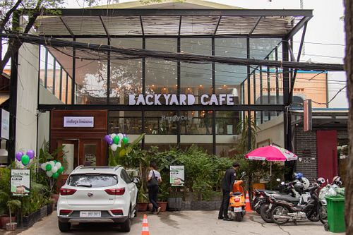 Our new location on Street 240.  at Backyard Cafe - Riverside in Phnom Penh