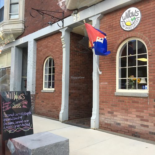 view from outside  at Willows Plant-Based Eatery in Concord