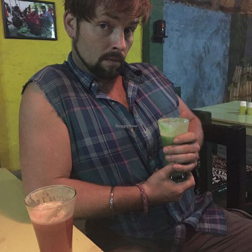 Yummy real juices! Super refreshing! at Vegan and Raw in Varanasi