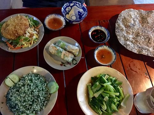 our dinne at Sen Thien Quan in Nha Trang