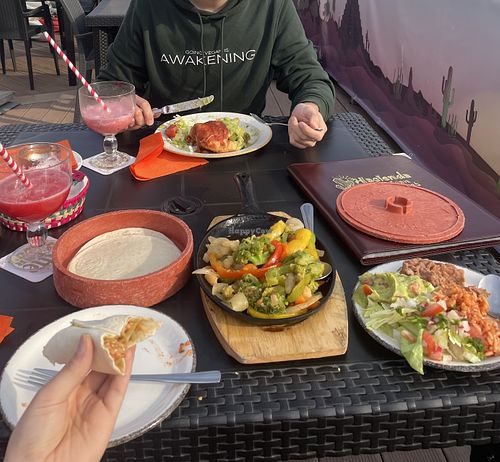 Vegan food  at Hacienda Mexican Restaurant in Kaiserslautern