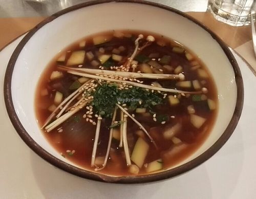 miso soup at Integral Figueres in Figueres