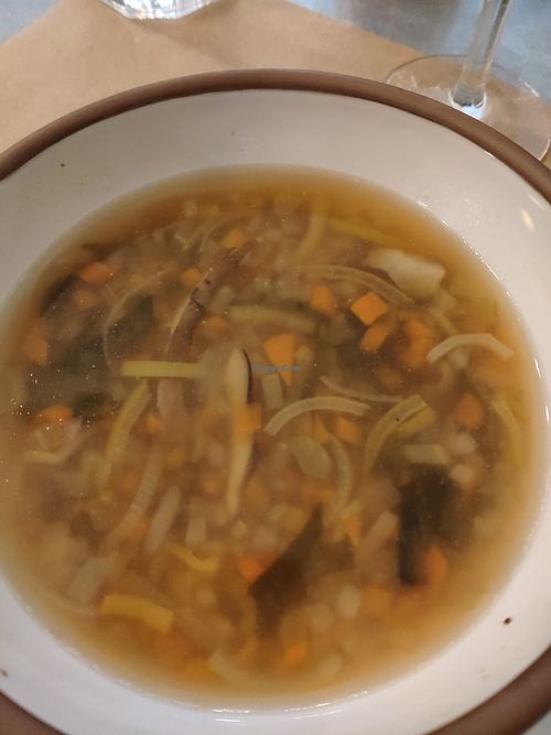 Miso soup at Integral Figueres in Figueres