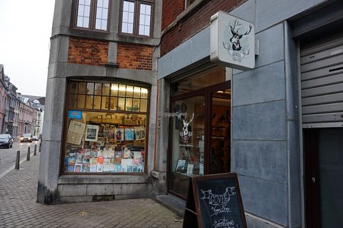Shop's front at Goveg Vegan Shop in Liege