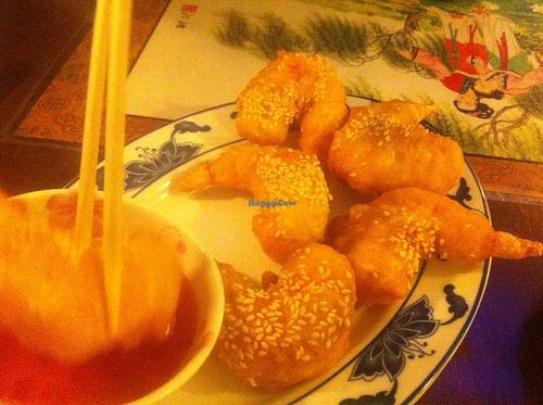 Fried shrimp. Really BIG and tasty! at Chay Viet in Dresden