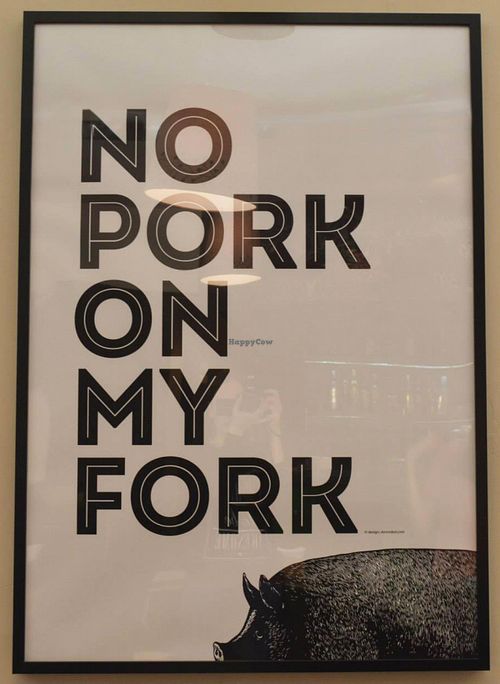 No pork on my fork, no fish in my dish. at GYVAS baras in Vilnius