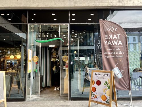 store front at Tibits - Bahnhof in Bern