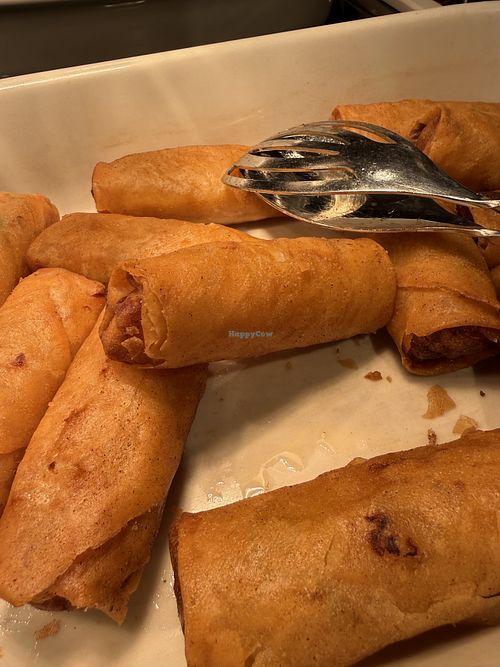 vegan spring rolls  at Tibits - Bahnhof in Bern