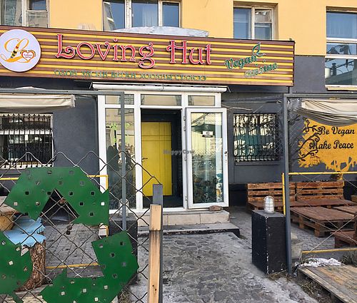 the restaurant from the outside at Loving Hut - Juulchin St in Ulaanbaatar