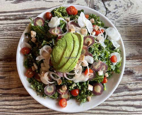 Kale salad at Vegetable in Studio City