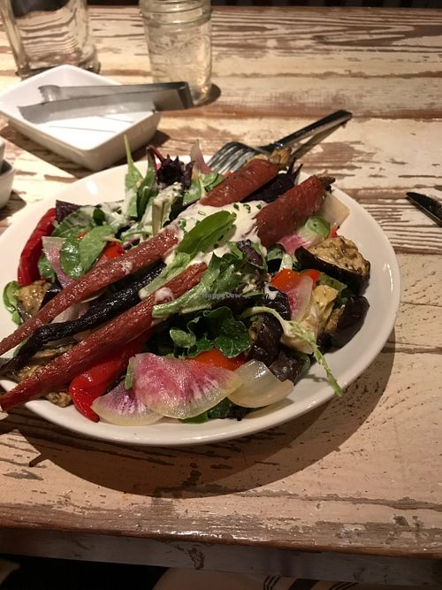 Chilled grilled market vegetables at Vegetable in Studio City