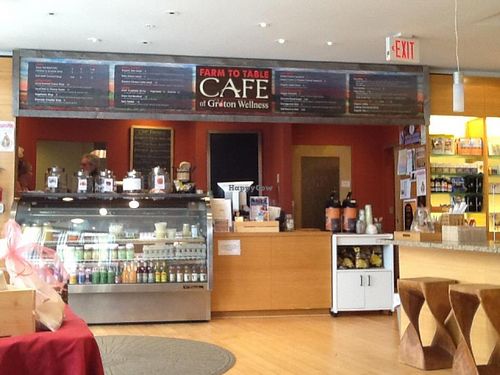 Cafe at Groton Wellness - The Clean Food Café

View Menu: http://www.grotonwellness.com/farm-table-caf%C3%A9 at Cafe at Groton Wellness in Groton