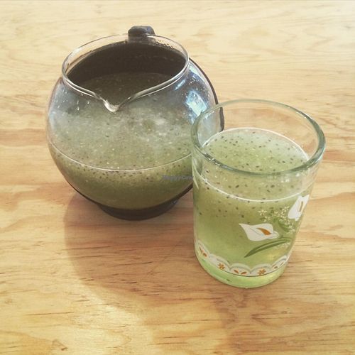 Water of the day!! So so refreshing and again, all homemade at Kalpoli Margarita in Mexico City