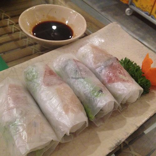Spring rolls at 3 La Vegetarian in Ho Chi Minh City