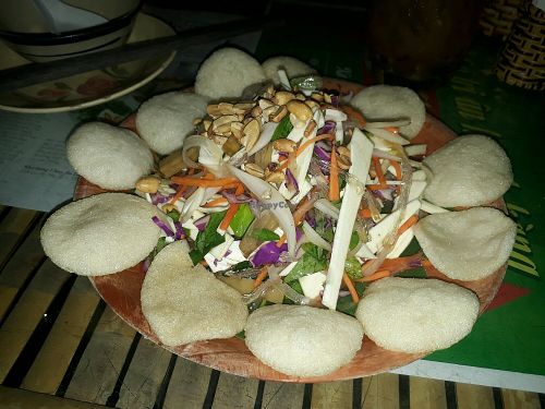 Coconut shoot salad at 3 La Vegetarian in Ho Chi Minh City