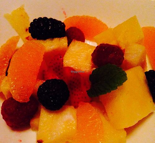 Fresh fruit dessert at La Taberna del Alabardero in Washington