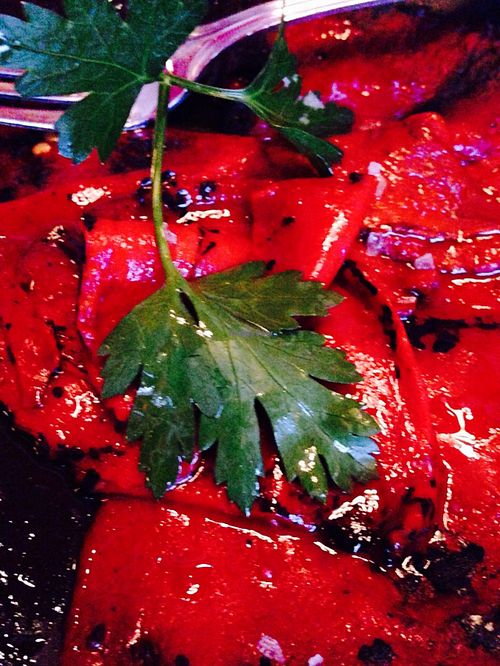 Grilled piquillo peppers at La Taberna del Alabardero in Washington