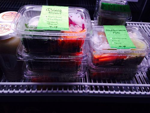 Pre-made food at District Tea Lodge in Washington