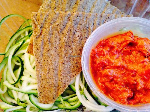 Zucchini marinara at District Tea Lodge in Washington