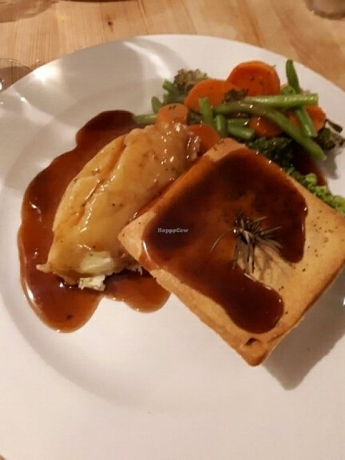 Roast parsnip pie  at Roebuck Inn in Wickham