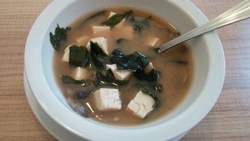 Tofu and Seaweed Soup - light and excellent at Vegan House in Phoenix