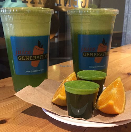 yum! Get Your Green On & Wheatgrass Shots at Juice Generation - Grand Central in New York City