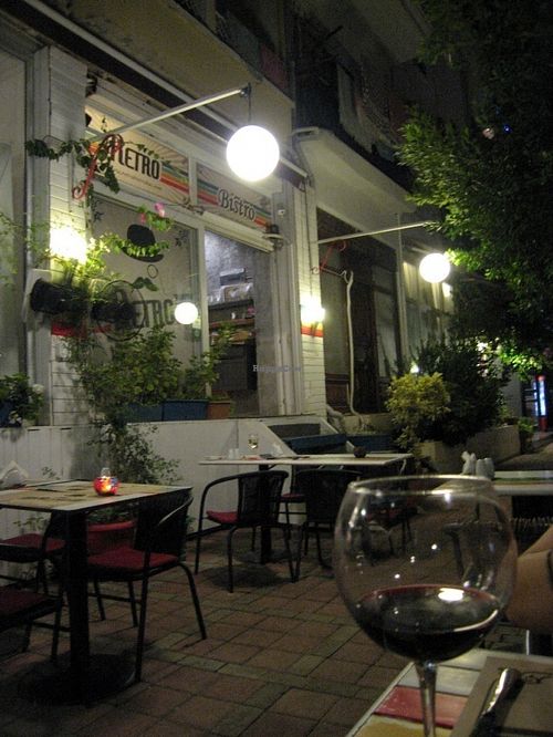 Seating area at the back at Retro Bistro Kas in Kas