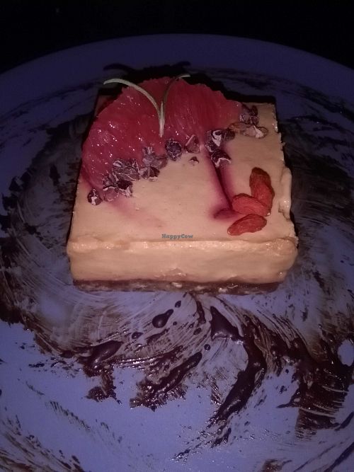 Wild Orange Gojiberry Cake. Very *creamy* and *heavenly*. Not so sweet, which I like, and I love the cake was designed. at NAKEDFOOD in Taipei