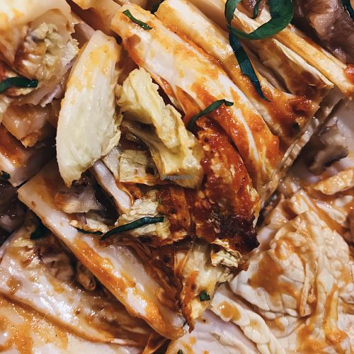 Gochujang cabbage  at NAKEDFOOD in Taipei