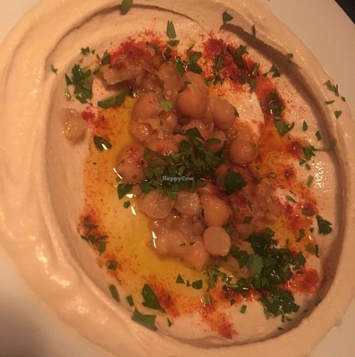 classic hummus  at Hummus in Barcelona