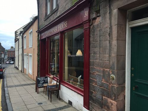 outside at The Cornerhouse Cafe in Berwick-upon-tweed