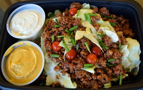 Raw Vegan Taco Salad at LOVJuice in Boca Raton