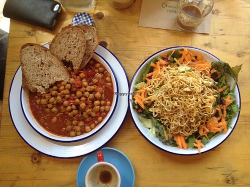 Vegan nom noms at Trew Era Cafe in North London