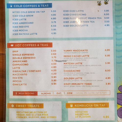 Menu at The Hive in Santa Monica