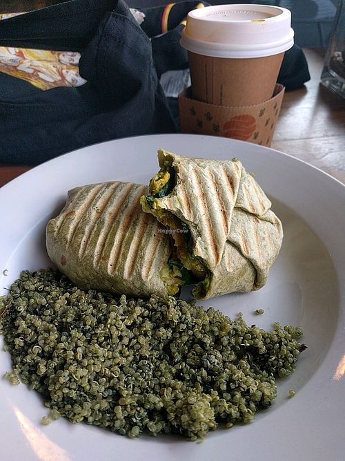 right start breakfast burrito at The Hive in Santa Monica