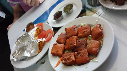 Vegetable Himalaya Roll and Cheese Pakauda at Himalayan Cafe in Baldwin Park