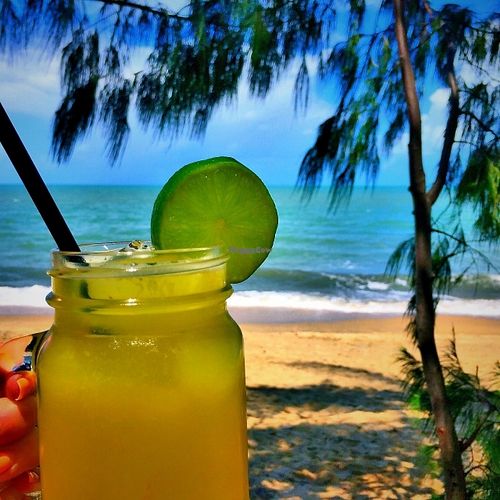 Pine & Lime Spice (pineapple + lime + ginger)  at Jooce Bar in Palm Cove