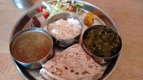 Vegan thali at Ranjit's Kitchen in Glasgow