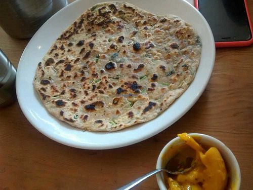 Mixed veg paratha (without butter) at Ranjit's Kitchen in Glasgow