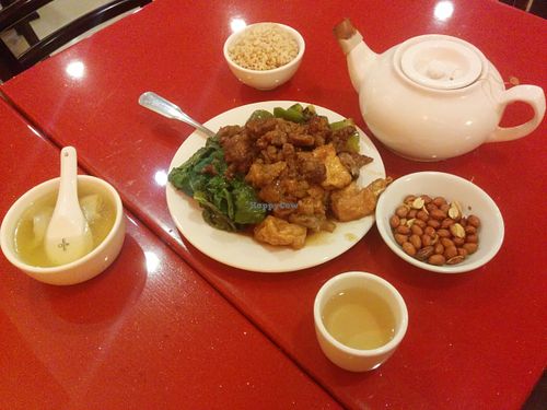 All this for $7.50 at Bodhi Kosher Vegetarian Restaurant in New York City