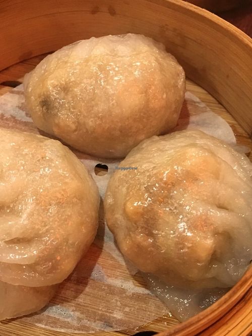 Taro dumplings at Bodhi Kosher Vegetarian Restaurant in New York City