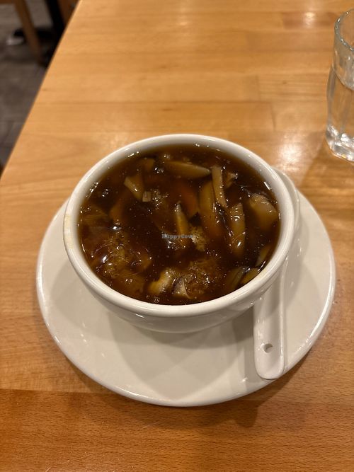 Veg shark fin soup   at Bodhi Kosher Vegetarian Restaurant in New York City