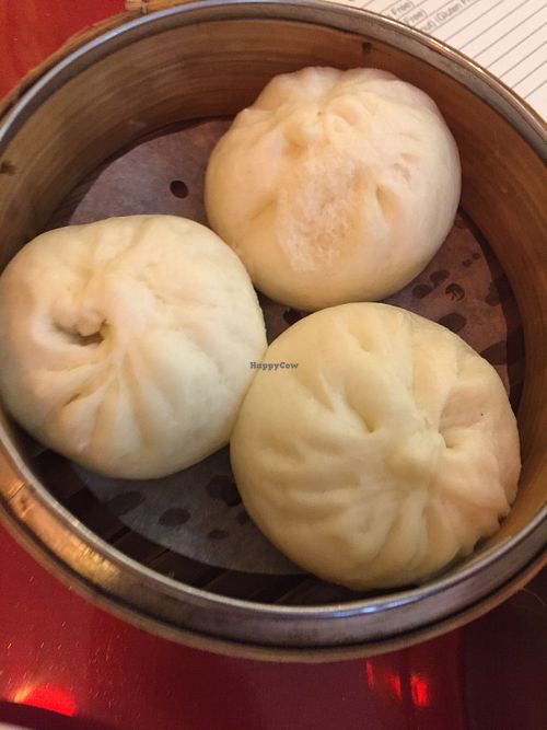  Steamed vegetable buns at Bodhi Kosher Vegetarian Restaurant in New York City
