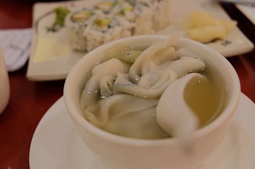 Wonton Soup at Bodhi Kosher Vegetarian Restaurant in New York City