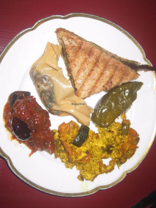 One plate of food for brunch at Alaska Bar in Berlin