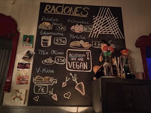 Specials of the day board at Alaska Bar at Alaska Bar in Berlin