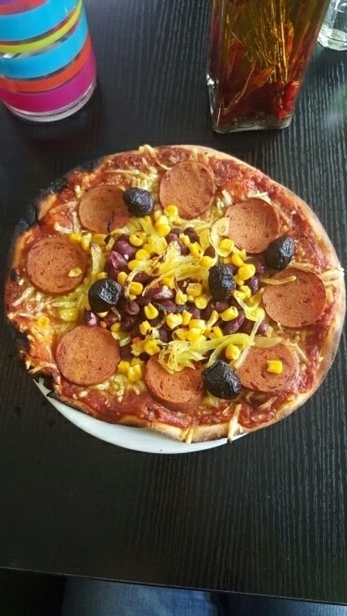 Mexican pizza  at Veg'Art in Paris