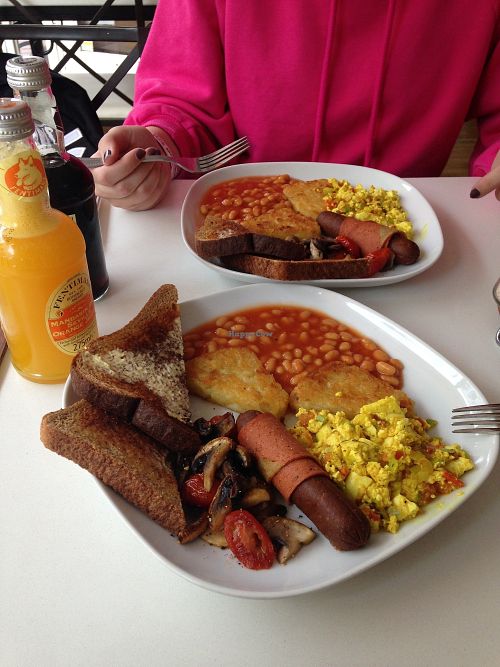 The Loving Hut Breakfast x 2. at Loving Hut - North Laine in Brighton